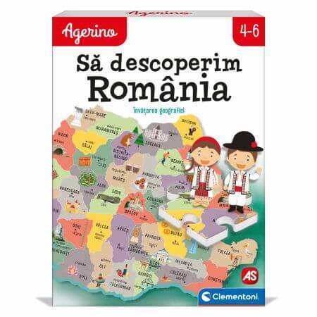 Gioco educativo Scopriamo la Romania Agerino, 4 anni+, Clementoni