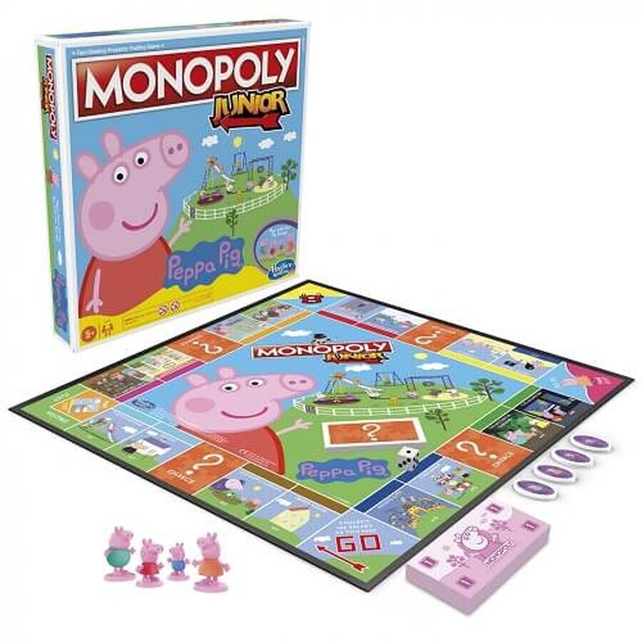Gioco Monopoly Junior Peppa Pig, +5 anni, Hasbro