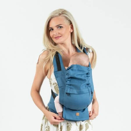 Ergonomic Quick Full Buckle baby carrier, Bluestone, Isara