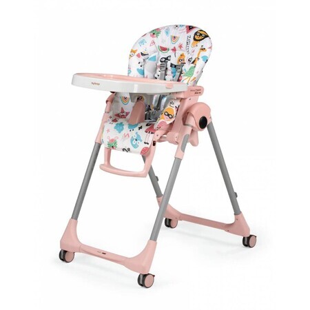 Seggiolone Prima Pappa Zero Follow Me 2 in 1, Super Girl, Peg Perego