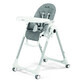 Seggiolone Prima Pappa Zero Follow Me 2 in 1, Grigio Meraviglia, Peg Perego