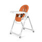 Seggiolone Prima Pappa Zero Follow Me 2 in 1, Arancio Meraviglia, Peg Perego