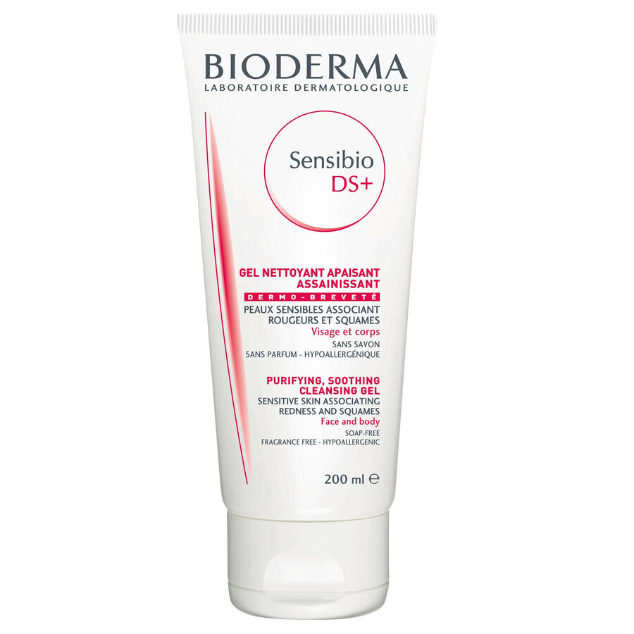 Bioderma Sensibio - DS+ Gel Detergente Viso E Corpo, 200ml