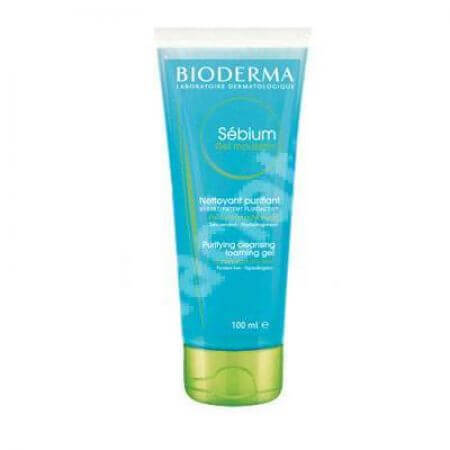 BIODERMA Sebium Gel Moussant Detergente Purificante, 100ml