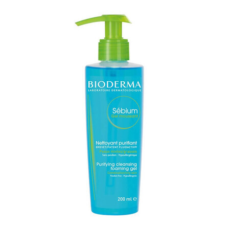 Bioderma Sebium - Gel Moussant Detergente Pelle Mista Grassa, 200ml