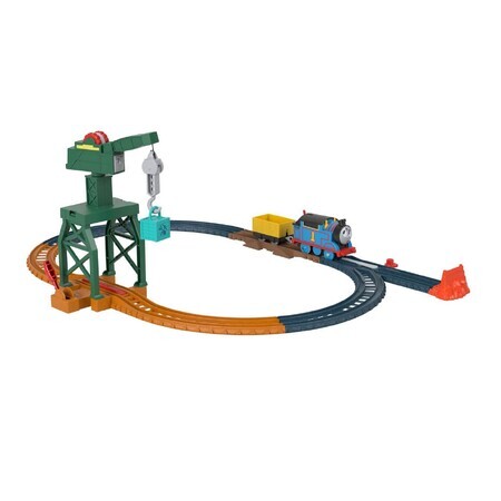 Set gioco locomotiva motorizzata Cranky con accessori, +3 anni, Thomas & Friends