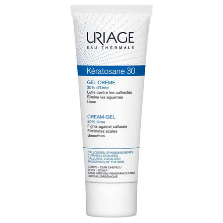 Gel-crème pour peaux dures Keratosane 30, 75 ml, Uriage