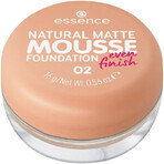 Fondotinta in mousse opaco naturale, 02, 16 g, Essence