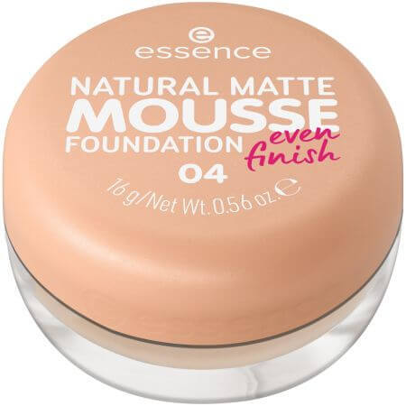 Natural Matte Mousse Foundation, 04, 16 g, Essence