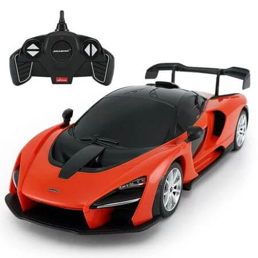 Auto telecomandata McLaren Senna, scala 1 a 18, arancione, Rastar