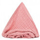 Coperta in cotone lavorato a maglia, 100x80 cm, rosa, Fillikid