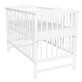 Culla in legno massiccio Laura, 120 x 60 cm, Bianco, E-Kids