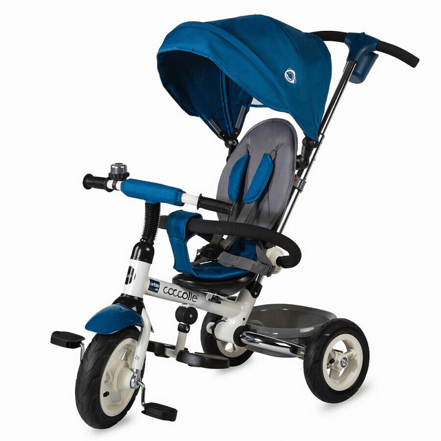 Triciclo pieghevole multifunzionale Urbio Air per bambini, blu, Coccolle