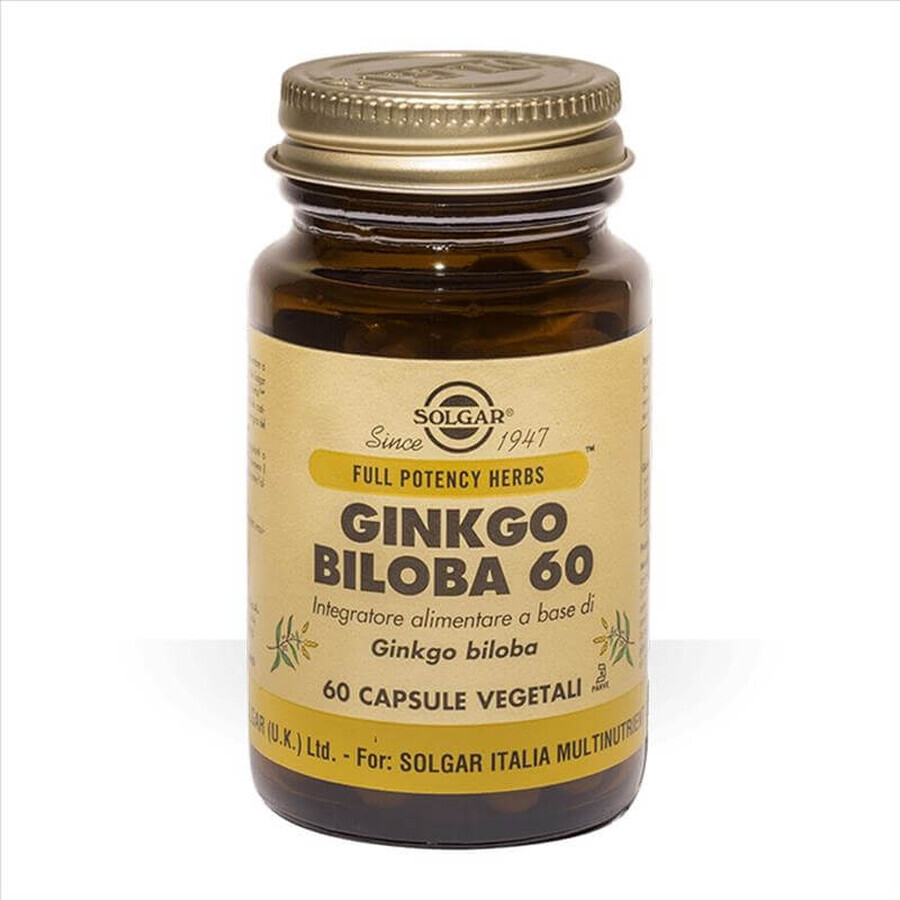 Ginkgo Biloba 60, 60 capsules, Solgar