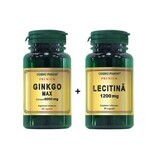 Ginkgo Max 6000 mg, 60 capsule + Lecitina 1200 mg, 30 capsule, Cosmopharm