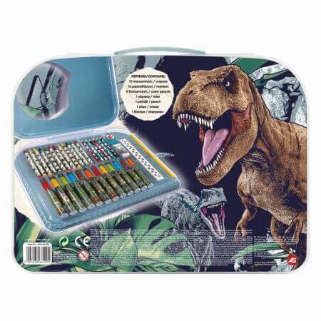 Art Case Jurasic World kit da disegno, +3 anni, Art Greco