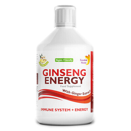 Ginseng Energy 2000Mg Liquid, 500ml, Swedish Nutra