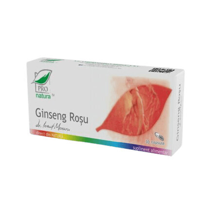 Ginseng Rosso, 30 capsule, Pro Natura