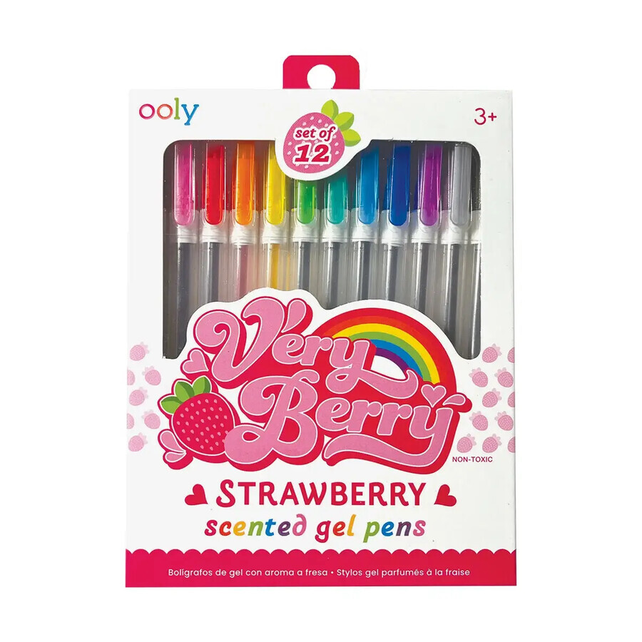 Penne gel profumate Very Berry, 3 anni+, 12 pezzi, Ooly