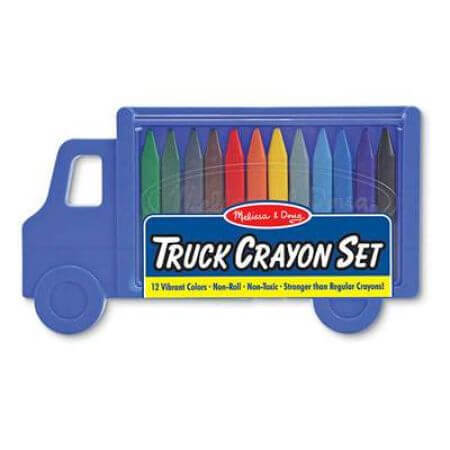 Set di 12 matite colorate triangolari Truck, Melissa&Doug