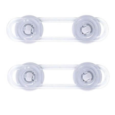 Set of 2 fuses with multifunctional lock Light Grey, 3.5 x 1.2 x 18cm, Kikka Boo