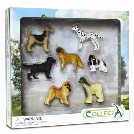 Set di 7 statuette di cani, Collecta