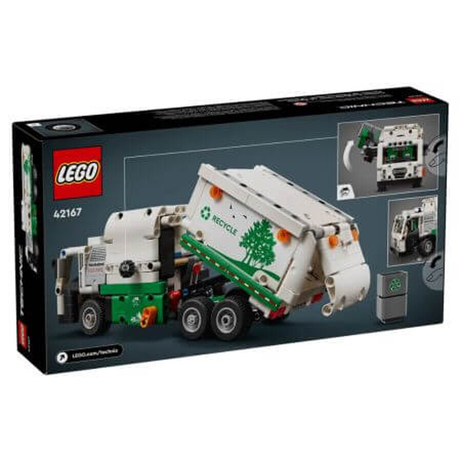 Dumper elettrico Mack LR, 8 anni+, 42167, Lego Technic