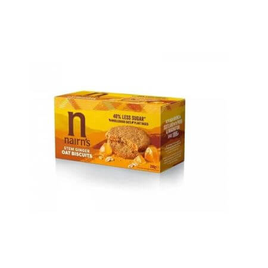Biscotti integrali di avena con zenzero, 200 g, Nairn's
