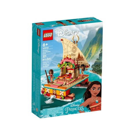 Catamarano polinesiano di Moana Lego Disney, 6 anni+, 43210, Lego