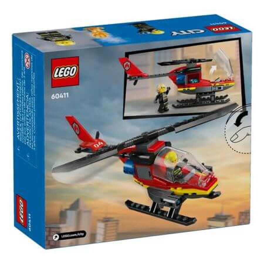 Elicottero dei pompieri, +5 anni, 60411, Lego City
