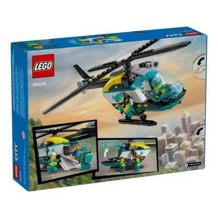 Elicottero di soccorso, +6 anni, 60405, Lego City