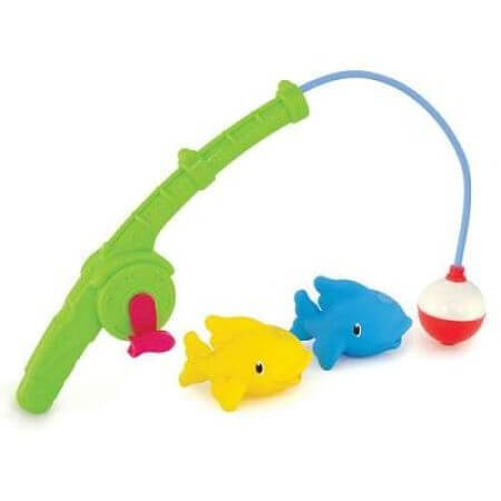 Canna da pesca giocattolo da bagno con accessori, Munchkin