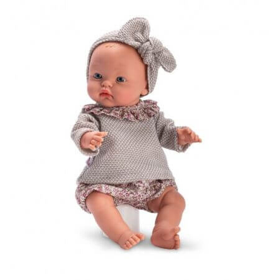 Alex Baby Doll con maglioni grigi, +3 anni, 36 cm, Asivil