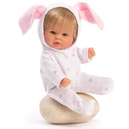 Bambola in costume da coniglietto, +3 anni, 20 cm, Asivil