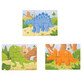 Set di 3 puzzle in legno Dinosauri, Big Jigs