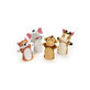 Set di 4 bambole a mano dello zoo, Melissa &amp; Doug