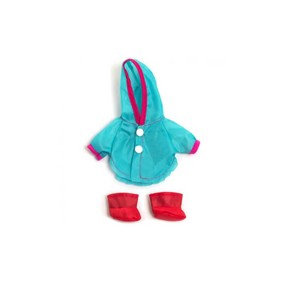 Set impermeabile e stivali per bambola bambina 21 cm, Miniland