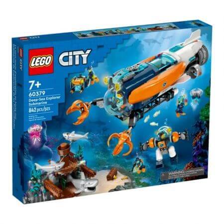 Sottomarino per l'esplorazione delle profondità marine Lego City, +7 anni, 60379, Lego