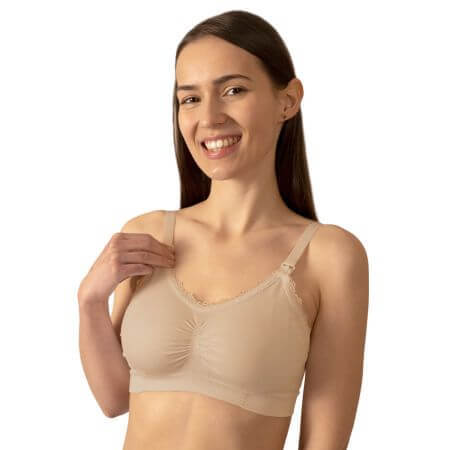 Nursing bra, F80-85 Beige, BabyOno