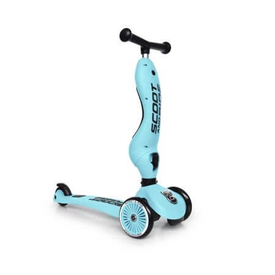 Monopattino convertibile 2 in 1 per bambini Highwaykik 1, Blueberry, Scoot &amp; Ride