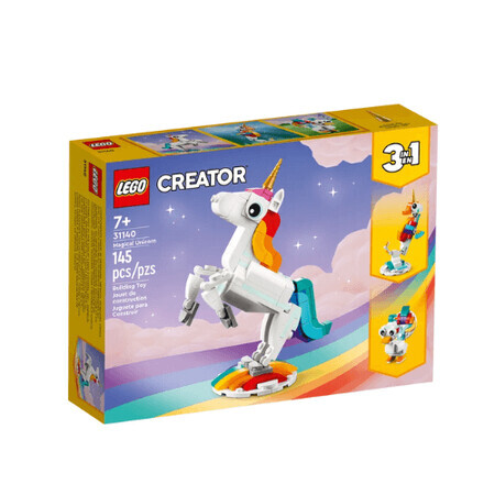 Lego Creator unicorno magico, 7 anni+, 31140, Lego