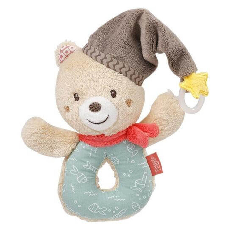 Sonaglio per bambini con anello Bruno Bear, +0 mesi, Fehn