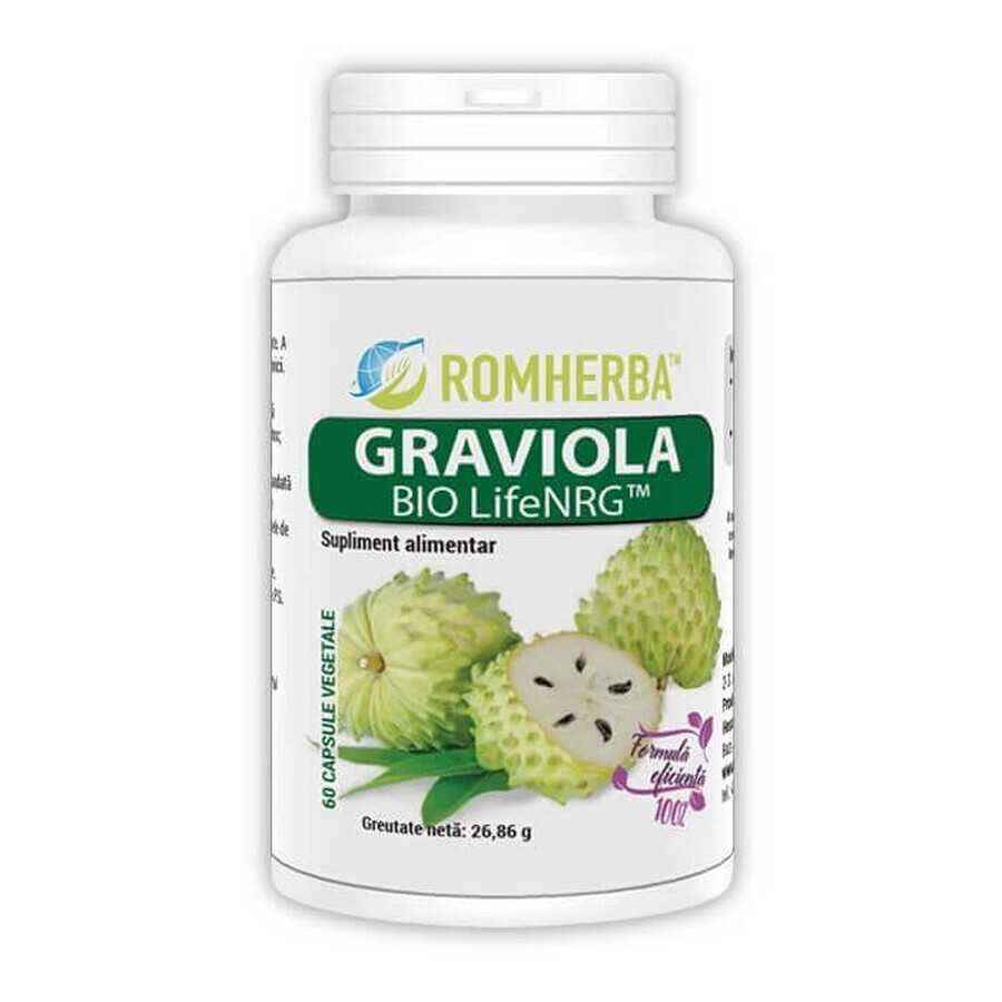 Graviola Bio LifeNRG, 60 vegetarian capsules, Romherba