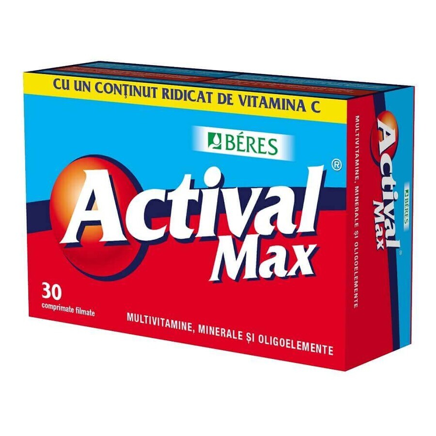 Actival Max, 30 comprimidos, Beres Pharmaceuticals Co