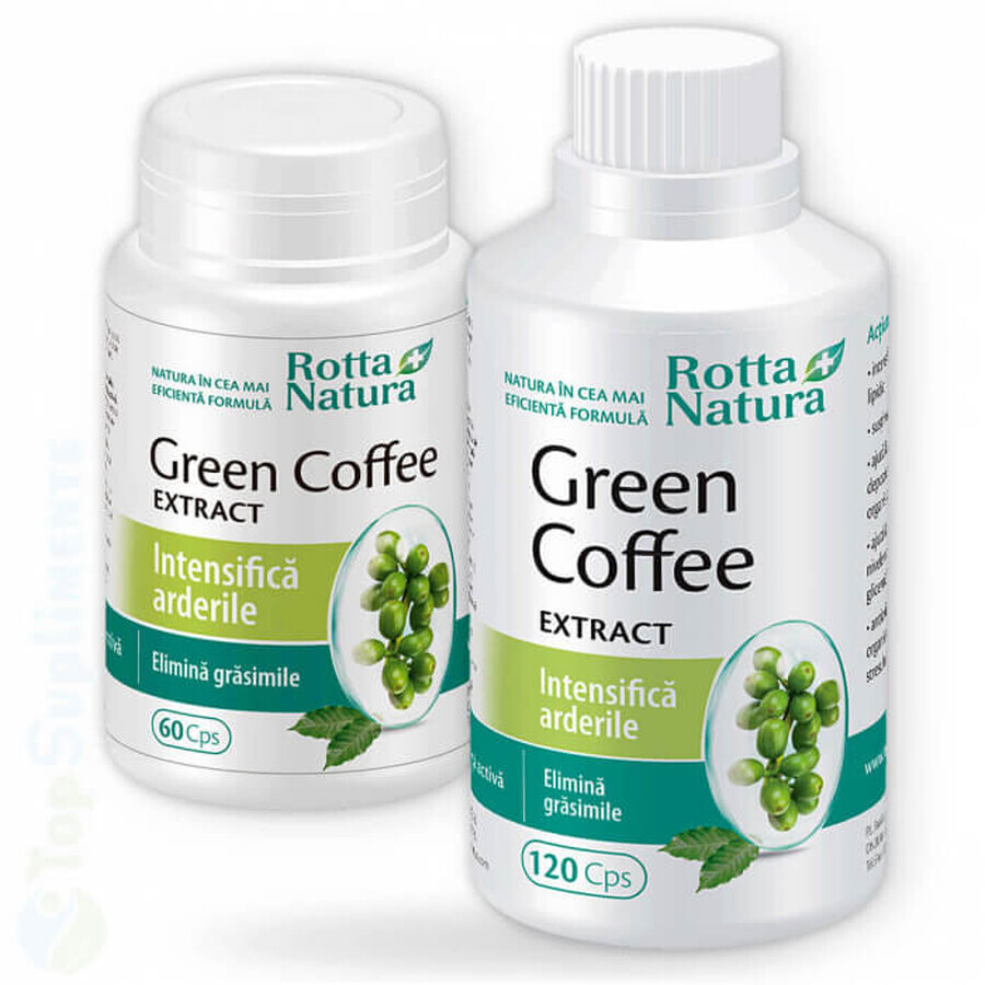 Green Coffee Extract 120 capsules + Green Coffee Extract 60 capsules, Rotta Natura