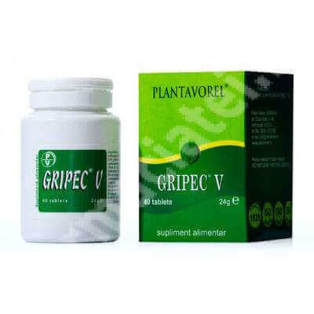 Gripec V, 40 tablets, Plantavorel