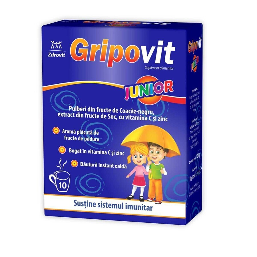 Gripovit Junior, 10 bustine, Zdrovit