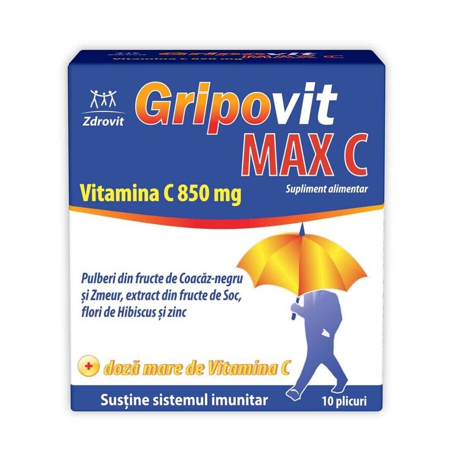 Gripovit Max C, 10 bustine, Zdrovit