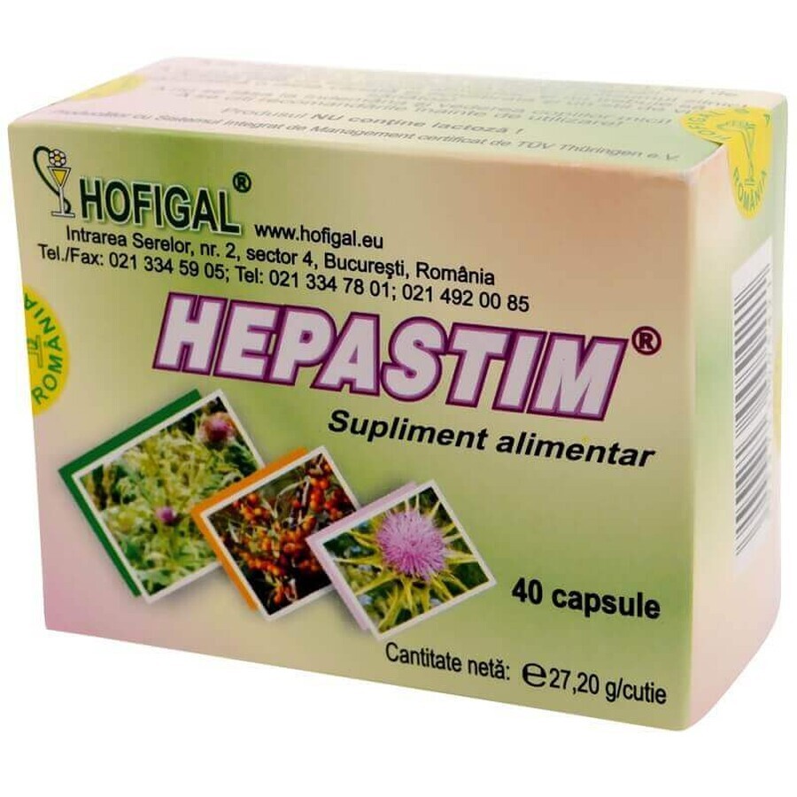 Hepastim, 40 capsule, Hofigal