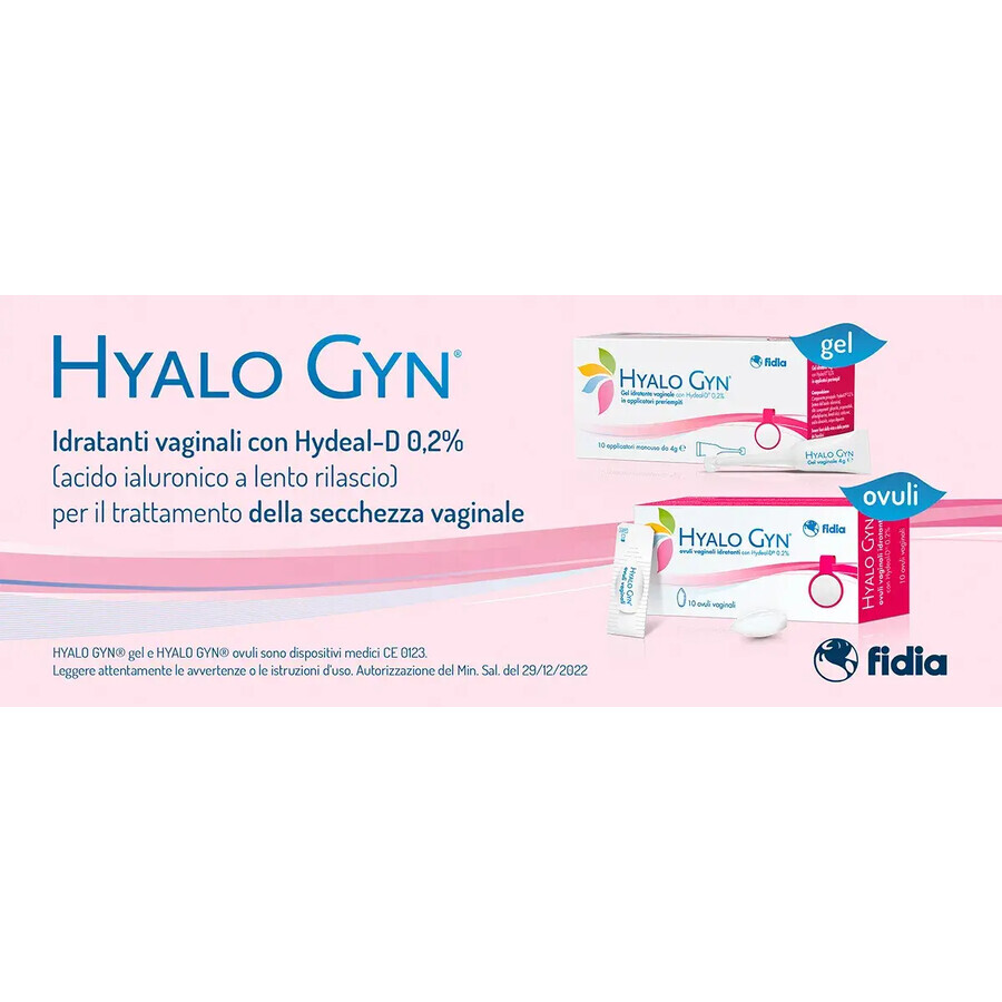 HyaloGyn ovuli, 10 pezzi, Fidia Farmaceutici